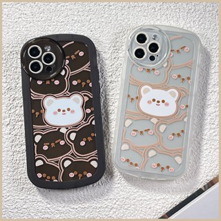 FOR OPPO A58 A17 A77S A17K A57 A39 A37 RENO 7 8 REALME C55 6 PRO 7i 9i C35 C31 C25 C21Y C20 C17 C15 C12 C11 brown oval soft case