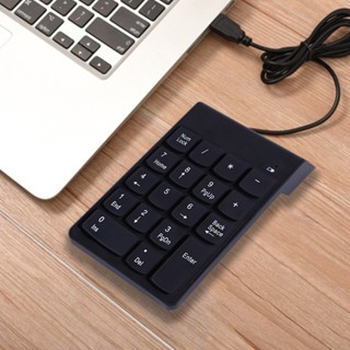 Electron000 USB แป้นพิมพ์ตัวเลข มาตรฐาน Numeric Keypad แป้นพิมพ์ตัวเลข Usb 18 ปุ่มสําหรับแล็ปท็อปพีซีเดสก์ท็อป