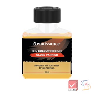 Renaissance สื่อผสมสีน้ำมัน กลอสวานิช 100 มล. (1 ขวด)