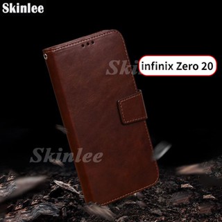 เคสโทรศัพท์มือถือหนัง ฝาพับ พร้อมช่องใส่บัตร สําหรับ infinix Zero 20 Zero 20