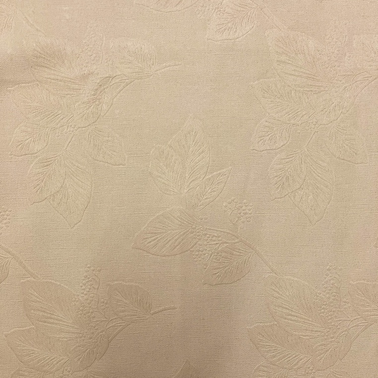 แนะนำ ผ้าม่าน ผ้าม่านสีครีมลายใบไม้ ผ้าม่านกั้นห้อง กันแสง หน้าต่างประตู Polyester100% ราคาพิเศษ มีเก็บเงินปลายทาง