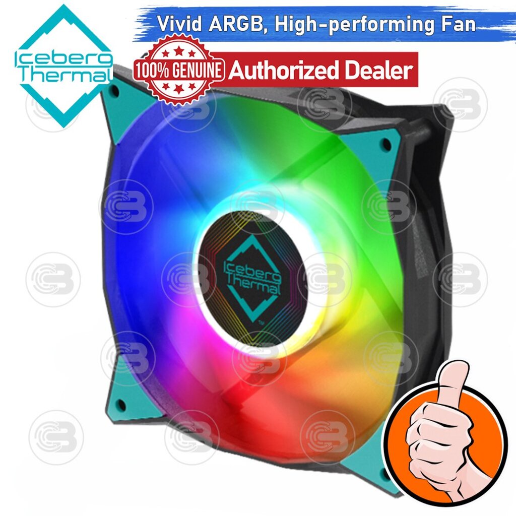 [CoolBlasterThai] Iceberg Thermal IceGALE A-RGB Black 120 Fan Case (size 120 mm.)