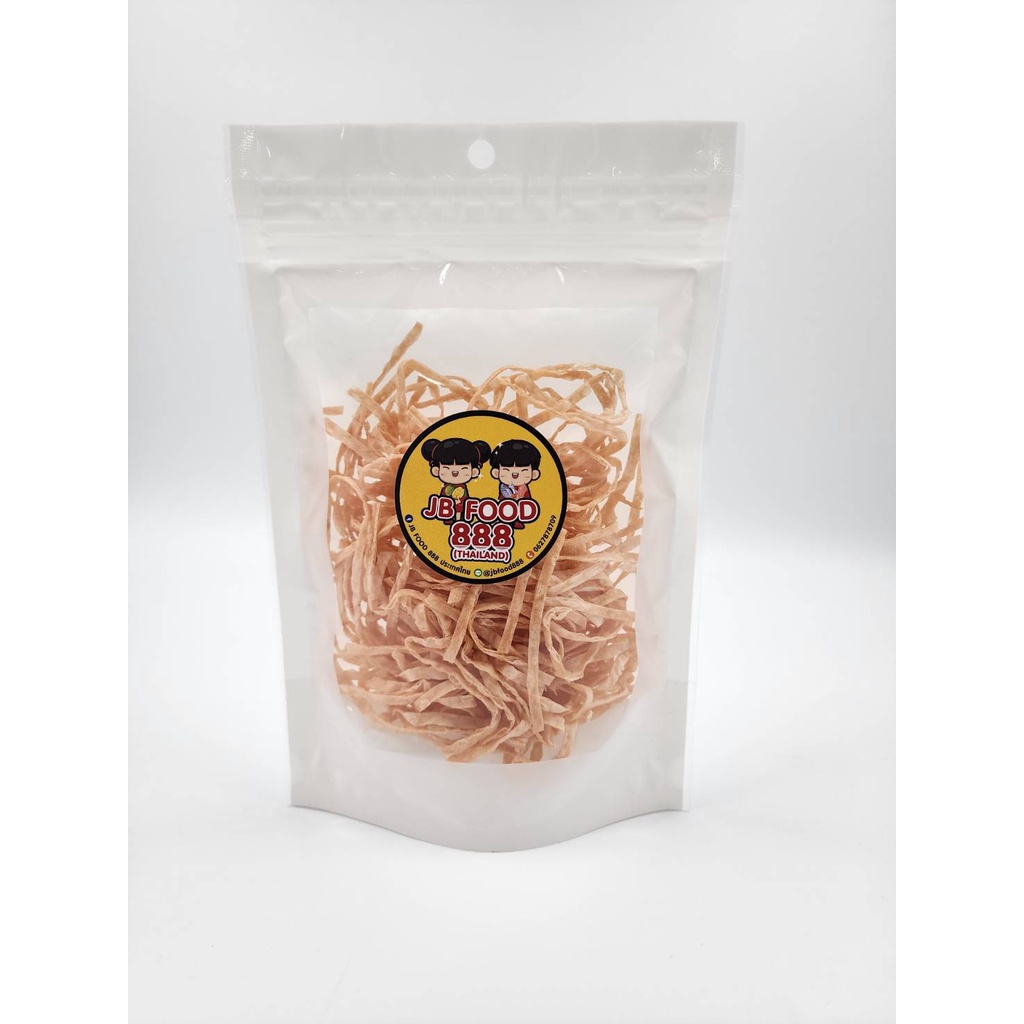 ปลาทาโร่รสปูอัด เส้นยาวนุ่ม จะกินเล่นก็ได้ จะทอดก็ดี อร่อย ทานเพลิน ปลาเส้น บรรจุถุงซิปล็อค - JB FOO