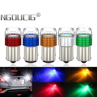 Ngoucig ไฟเลี้ยว ไฟเบรก ไฟจอด LED 1156 BA15S 1157 BAY15D 12V P21W P21/5W สําหรับรถจักรยานยนต์ รถยนต์