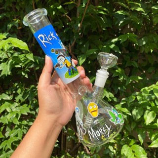 Glass Bong 27 cm with print