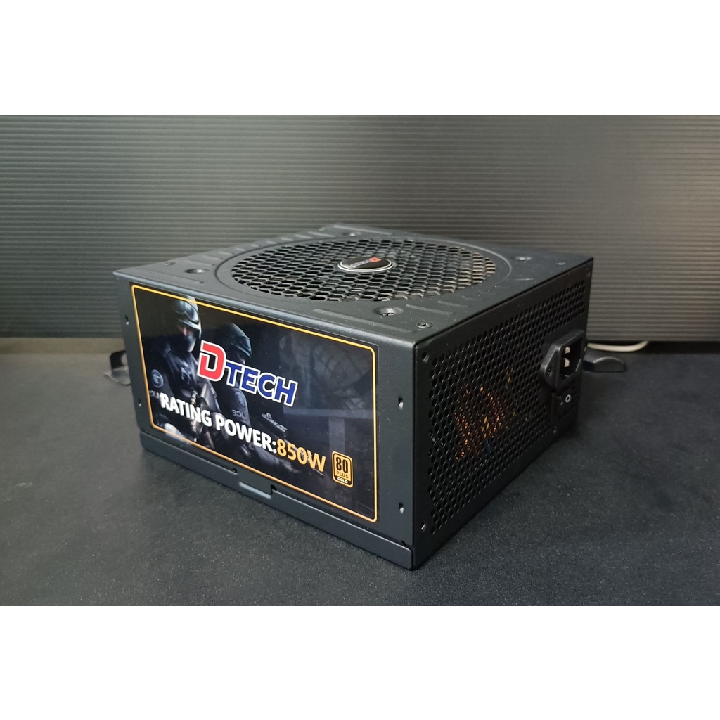 PSU 850w POWER SUPPLY (80+ GOLD)  DTECH ประกันถึง 4/25