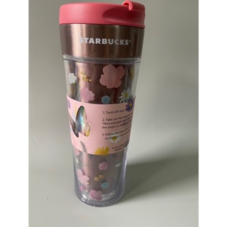 Starbucks JAPAN SAKURA 2021 Stainless Create Your Tumbler 473ml ของแท้ พร้อมส่ง!!