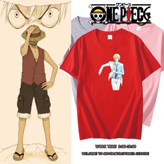 เสื้อยืด One Piece Monkey·D·Luffy เสื้อคนอ้วน เสื้อยืดเปล่า เสื้อยืดเด็กผช การ์ตูน เสื้อยืดสีขาวผู้ชาย เสื้อยืด_14