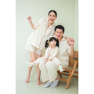 MOM &amp; DAD PAJAMAS ชุดนอนพ่อแม่ ชุดนอนผู้ใหญ่ ชุดนอนคู่ลูก