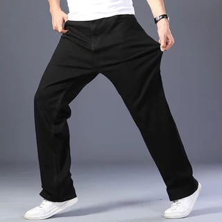 กางเกงยีนขายาว ผ้ายืด ขนาดใหญ่ สําหรับคนอ้วน xx พร้อมส่ง xx