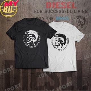 LIFE 🌈BIL เสื้อยืดผู้ชาย เสื้อยืดถูกๆ  DIESEL T-SHIRT เนื้อผ้า Cotton 100% เกรดพรีเมี่ยม มี 2สี ขาวและดำ