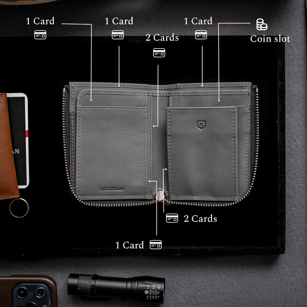 𝐆 𝐚 𝐥 𝐚 𝐡 𝐚 𝐝 Micro L ZIP Wallet กระเป๋าสตางค์ซิป ขนาดสุด รูปที่ 8