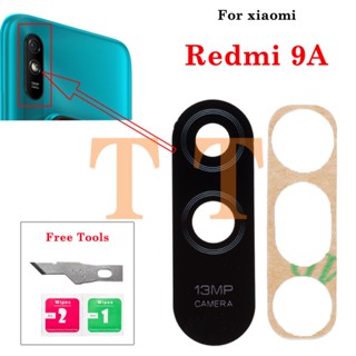 ใหม่ เลนส์กล้องหลัง คุณภาพสูง 1 ชุด และสติกเกอร์กาว สําหรับ Xiaomi Redmi 9A เลนส์กระจกกล้องหลัง พร้อมเครื่องมือซ่อมแซม