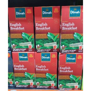 Dilmah Breakfast Tea ดิลมา ชาอิงลิช เบรกฟาสต์ ชาดำ ชาแบบซอง จำนวน 25 ซอง