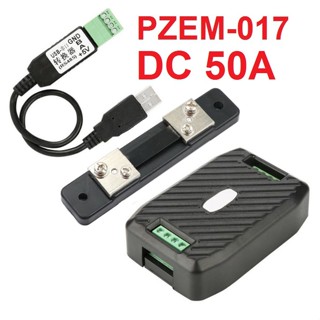 PZEM-017 Energy Meter PEACEFAIR DC Voltage Current Power Energy Consumption Meter + RS485 + Shunt 50A