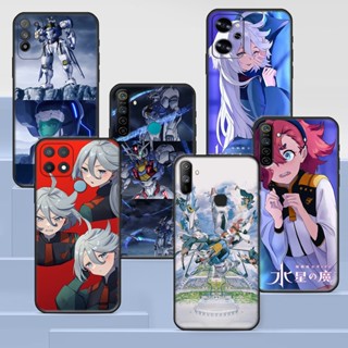 Oppo F19 Pro Plus R9 F1 Plus R9S A16 KL25 Mobile Suit Gundam the Witch from Mercury เคส TPU นิ่ม สีดํา