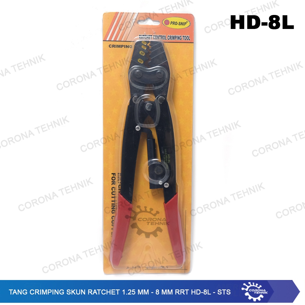Ratchet Skun 1.25 mm - 8 mm RRT HD-8L - STS Crimping คีม