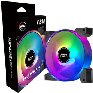 AZZA Hurricane II Digital RGB 120x120x25, Case fans (black/transparent)