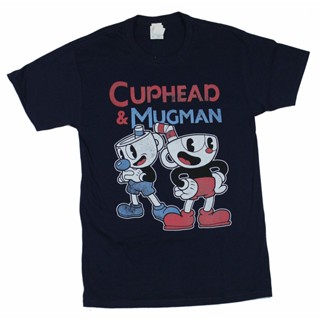 [COD] เสื้อยืดแขนสั้น พิมพ์ลาย Cuphead Cuphead Mugman Pals Iamge พลัสไซซ์ ของขวัญวันเกิด สําหรับผู้ชาย X