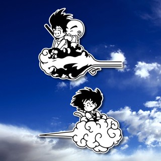 ♘สติกเกอร์ ลายการ์ตูนอนิเมะ Dragon Ball Klein Fascia Douyun สําหรับติดตกแต่งหน้าต่างรถยนต์