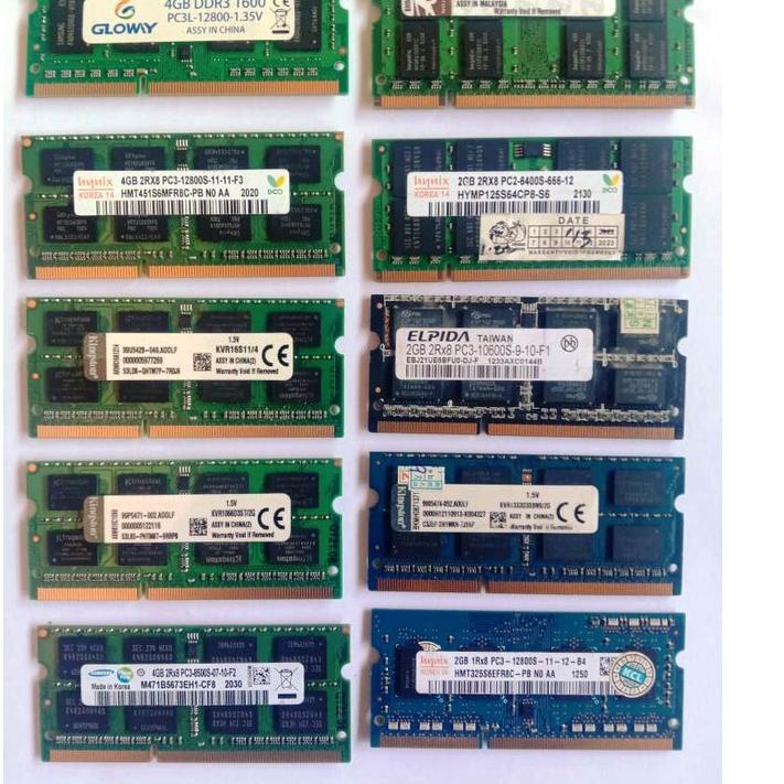 แนะนํา RAM LAPTOP ddr3 8Gb 4GB 2GB SODIM 12800 10600 1333 8500 (หน่วยความจําโน้ตบุ๊ค Sodimm ddr3 8 4