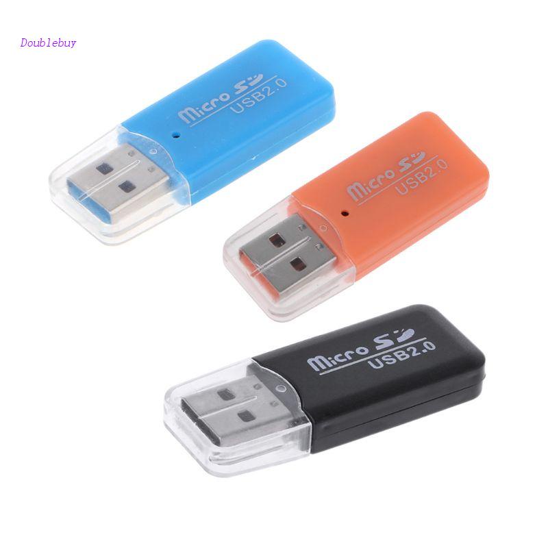 Doublebuy อะแดปเตอร์การ์ดรีดเดอร์ Micro USB 2.0 SD TF คุณภาพสูง สําหรับคอมพิวเตอร์ แท็บเล็ต พีซี