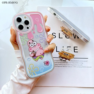 Realme 9 9i 8 8i 7i C17 Pro Plus Pro+ 5G 4G เคสเรียวมี สำหรับ Cartoon SpongeBob SquarePants Wave Bracket เคส เคสโทรศัพท์ เคสมือถือ Full Back Cover Soft Case Protective Shockproof Casing