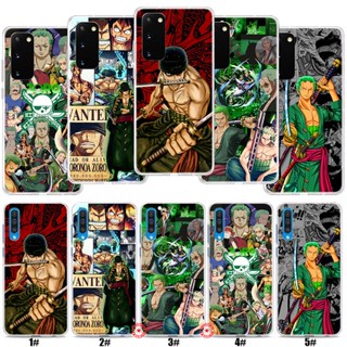 เคสโทรศัพท์มือถือ ลายการ์ตูนวันพีช Roronoa Zoro สําหรับ Samsung Galaxy A12 J2 J4 J5 J6 J7 J8 Plus Prime Core XXM81