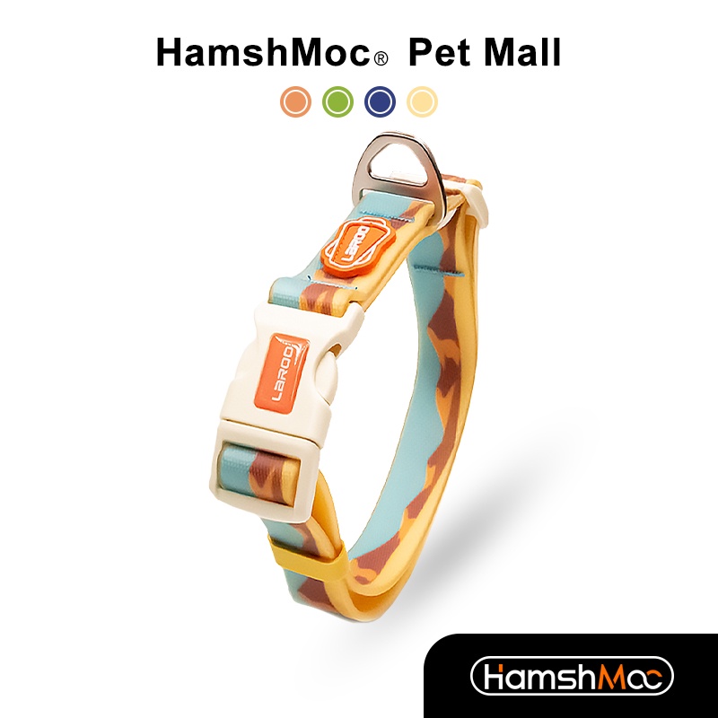 HamshMoc ปลอกคอสุนัขกันน้ําปลอกคอสัตว์เลี้ยงแบบปรับได้พร้อมหัวเข็มขัดแข็งแรงที่วางจําหน่ายเร็วสําหรับงานหนักสําหรับสุนัขขนาดใหญ่ขนาดกลางขนาดเล็ก