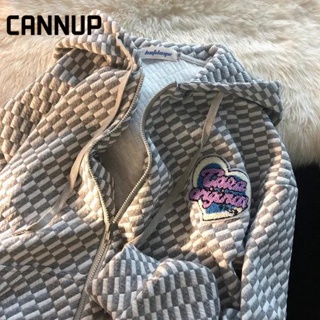 CANNUP เสื้อกันหนาว แขนยาว ทรงหลวม สไตล์เกาหลี สําหรับผู้หญิง A28J00Q A28J0JQ