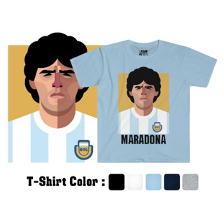 PSM เสื้อยืดลายนักฟุตบอล ลาย Diego Maradona