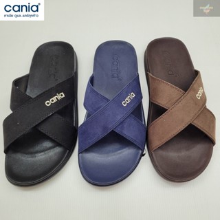 cania คาเนีย รองเท้าแตะ รองเท้าแตะแบบสวม รองเท้าผู้ชาย รุ่น CM12111 สีดำ/สีกรม/สีน้ำตาลเข้ม Size 40-44