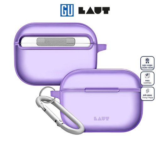 LAUT Huex Protect for AirPods Pro 2/1 case พร้อมกรอบยางบางสําหรับป้องกันการกระแทก