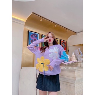 AvaShop9Clothes - สเวตเตอร์ผ้าไหมพรมสีพาสเทล ละมุนมากแม่