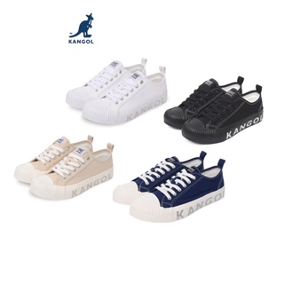 ราคาKANGOL Sneakers unisex รองเท้าผ้าใบ รุ่น Logo สกรีน KANGOL สีดำ,ขาว,ครีม, น้ำเงิน 61221601