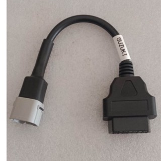 สายวินิจฉัยเครื่องมือOBD2 Connector สายเคเบิลอะแดปเตอร์วินิจฉัย OBD สําหรับรถจักรยานยนต์ Suzuki Kawasaki DELPHI