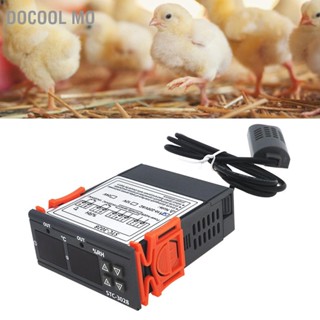 Docool Mo เครื่องวัดอุณหภูมิความชื้นดิจิทัล ‐20 C เป็น +80 C 00% Rh +100% 110V‐220V