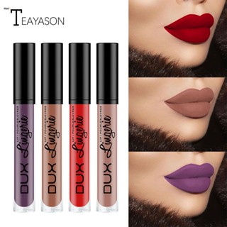 Teayason Nude Color ลิปสติกลิปกลอส Bite Lip Makeup Matte Non-Marking Non-Stick Cup Lip Glaze Nuuo