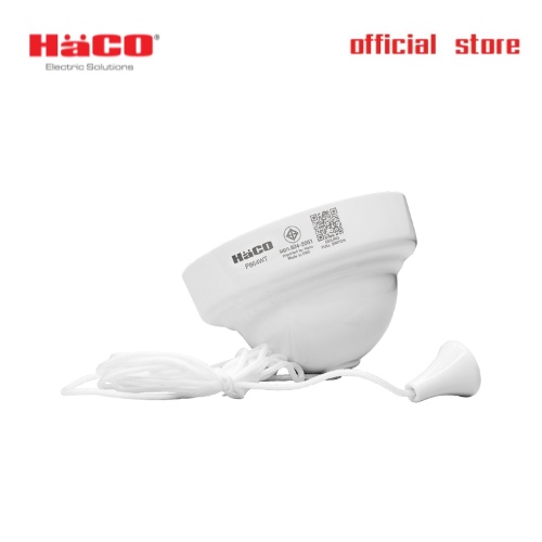 HACO สวิตช์กระตุก สวิตช์ดึง 6A สายยาว 1.8 ม. Celling Pull Switch 6A 250V รุ่น P864WT