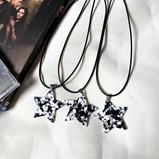 สร้อยคอดาว Necklace black star🌑⭐️