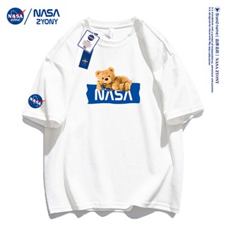 NASA ร่วมเว็บไซต์อย่างเป็นทางการกระเป๋าเป้สะพายหลังหมีผ้าฝ้ายแขนสั้นเสื้อยืดฤดูร้อน 2022 ใหม่ ins tide แบรนด์ฤดูร้อ_49