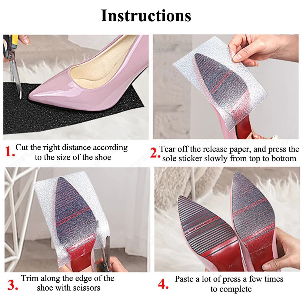 รองเท้าผ้าใบด้านล่าง Pad Forefoot ส้นสูง Sole Protector ทนต่อการสึกหรอ Self-Adhesive 1 ม้วนลื่น Cuttable รองเท้า Sole Protector สติกเกอร์ยางเบาะพื้นรองเท้า