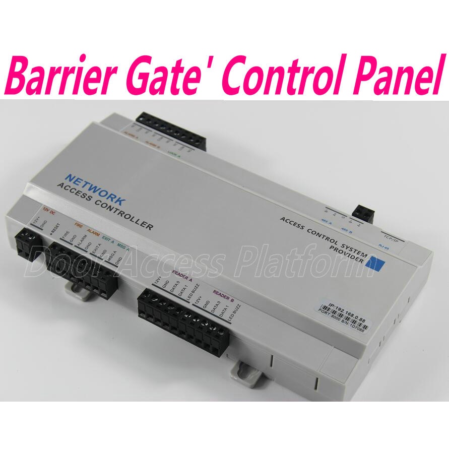 Car Barrier gate's control panel access controller box for car entrance car exit control TCP/IP Web 