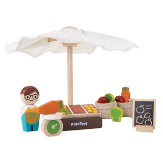 PlanToys 6613 PlanWorld MARKET ของเล่นไม้ ตลาด เมืองในจินตนาการ