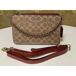 COACH SIGNATURE CHAIN CROSSBODY IN SIGNATURE CANVAS (COACH F89175)