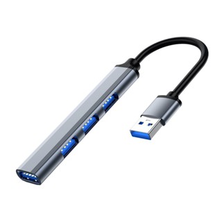 USB HUB usb3.0 2.0 อุปกรณ์ฮับ เชื่อมต่อ USB ความเร็วสูง มี 4/7 พอร์ต ตัวอลูมิเนียมอัลลอยด์สำหรับ PC แล็ปท็อปอุปกรณ์เ