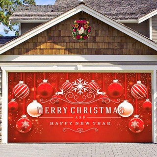 Enjoy Music Christmas Door Banner Attractive Decorative Cute Design Foldable Portable Polyester Garage Backdrop Decoration