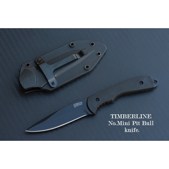 มีดเดินป่าTIMBERLINE No.PIT BULL พร้อมซองทรง KYDEX สำหรับพกหรือห้อยคอ พกพามิดชิด