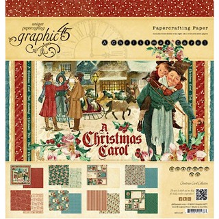 Graphic 45 : CHRISTMAS CAROL COLLECTION - 12 X 12 PAPER PAD