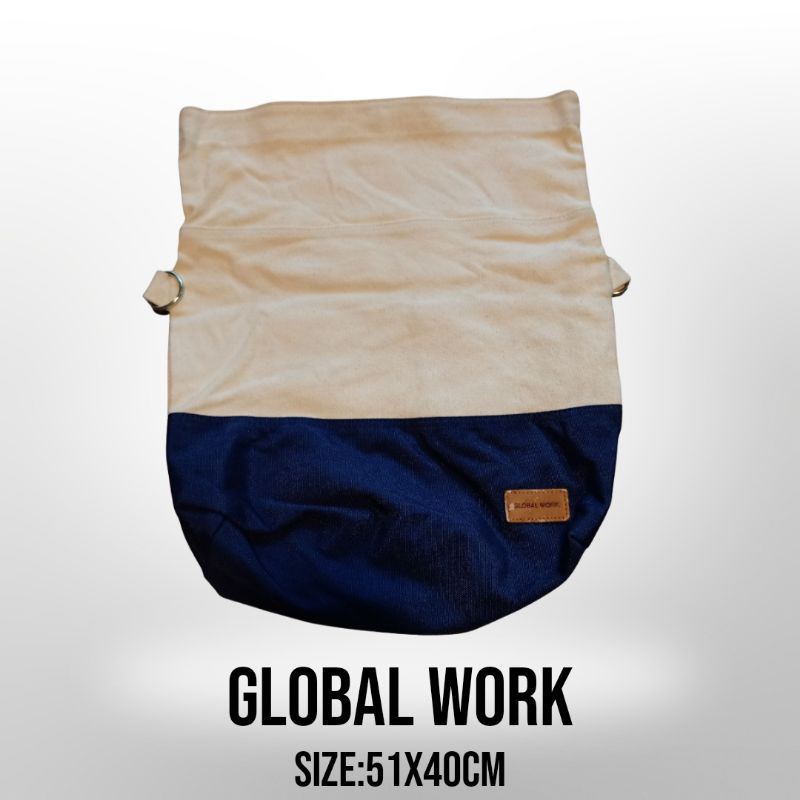 กระเป๋าglobal workแท้มือสอง กระเป๋ามินิมอล กระเป๋าญี่ปุ่น#16